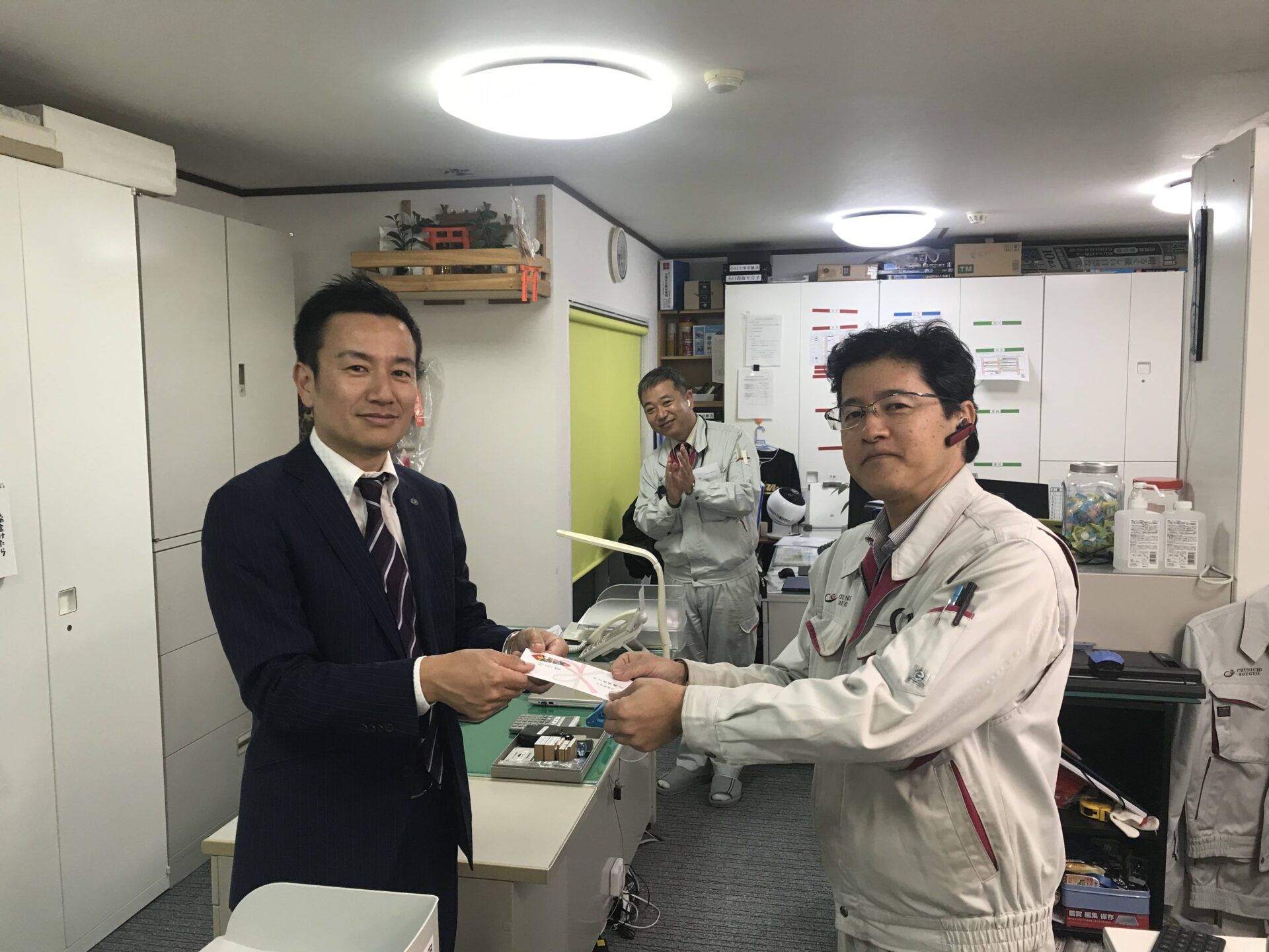 社長賞授与がありました